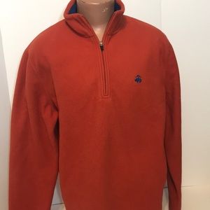 Brooks Brothers Men’s LG orange 1/4 zip pullover